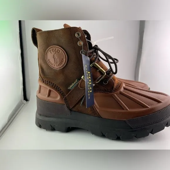 Ralph Lauren Polo Men's Oslo Buckled Detail Waterproof Cold Weather Boots 8.5