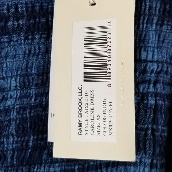RAMY BROOK CAROLINE TIE DRESS Sz XSP