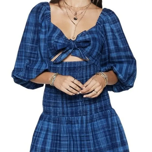 RAMY BROOK CAROLINE TIE DRESS Sz XSP