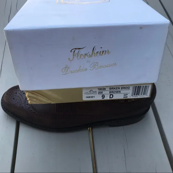 RARE Florsheim x Duckie Brown Oxford Brogue Size 9