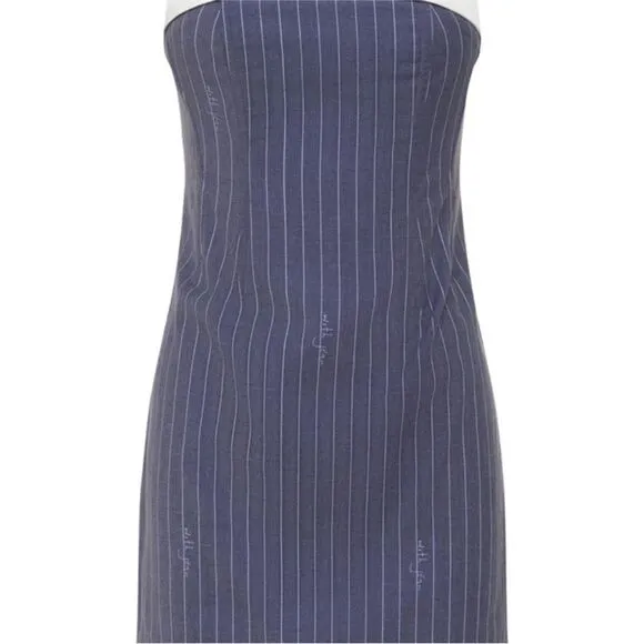 RARE! With Jean Chloe Corset Dress in Pin Me pinstripe