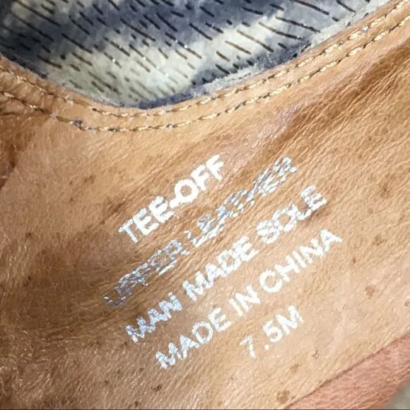Real leather Jefrey Campbell Gravity Wedge Size 7.5 TEE OFF