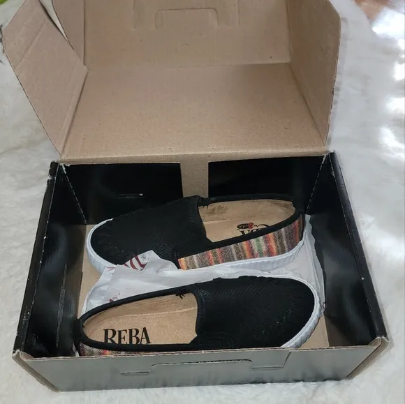Reba By Justin Helen Serape Print Alice Platform Shoes w/ Box Size 7