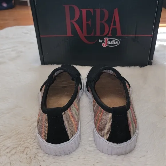Reba By Justin Helen Serape Print Alice Platform Shoes w/ Box Size 7