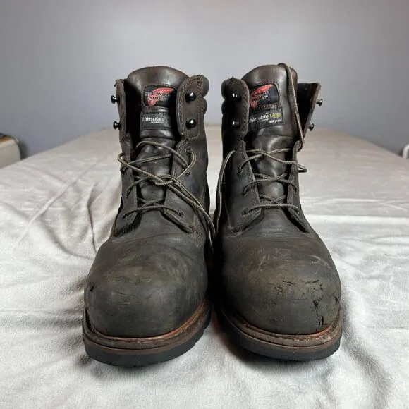 Red Wing Dynaforce Boots Men's Size 11.5 Brown Waterproof Lace Up 2413-11