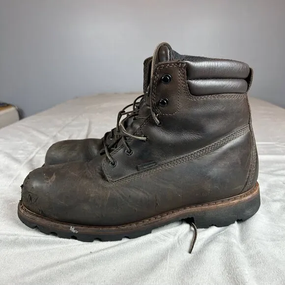Red Wing Dynaforce Boots Men's Size 11.5 Brown Waterproof Lace Up 2413-11