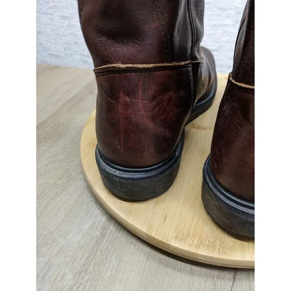 Red Wing Work Boots Pull On Leather Pecos Mens 8.5 1132