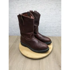 Red Wing Work Boots Pull On Leather Pecos Mens 8.5 1132
