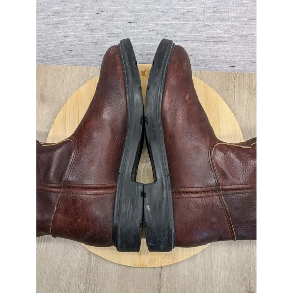 Red Wing Work Boots Pull On Leather Pecos Mens 8.5 1132