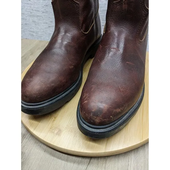 Red Wing Work Boots Pull On Leather Pecos Mens 8.5 1132