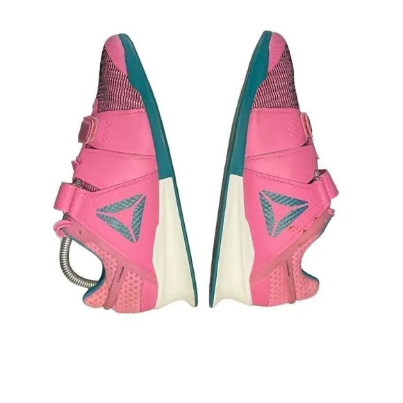 Reebok Legacy Lifter FlexWeave Posh Pink CJ  Cummings Pink White Teal Women’s Si