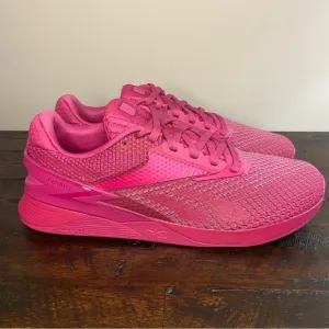 Reebok Nano X3 Pink Sneakers Women's 9 NWT