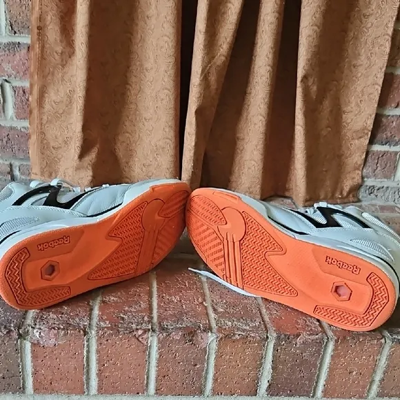 Reebok White and Orange Sneakers