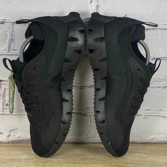 Reebok Zig Dynamica Triple Black Running Shoes Men's Size 9.5 Athletic Sneakers