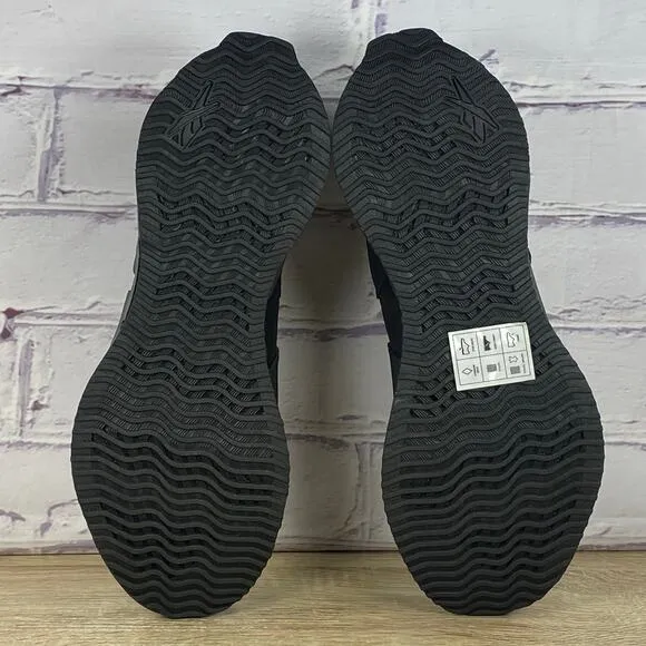 Reebok Zig Dynamica Triple Black Running Shoes Men's Size 9.5 Athletic Sneakers