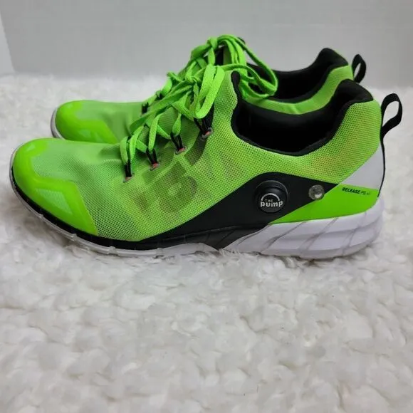 Reebok ZPump Fusion 2.0 Men's Shoes Size 9.5 Green And Black Running