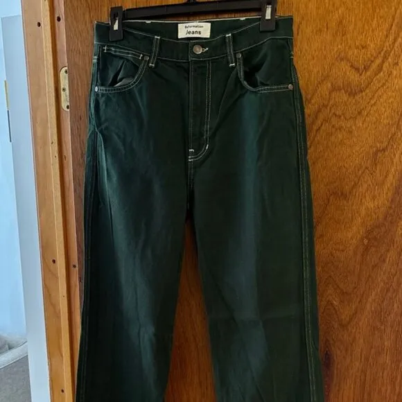 Reformation Cowboy High Rise Straight Long Jeans