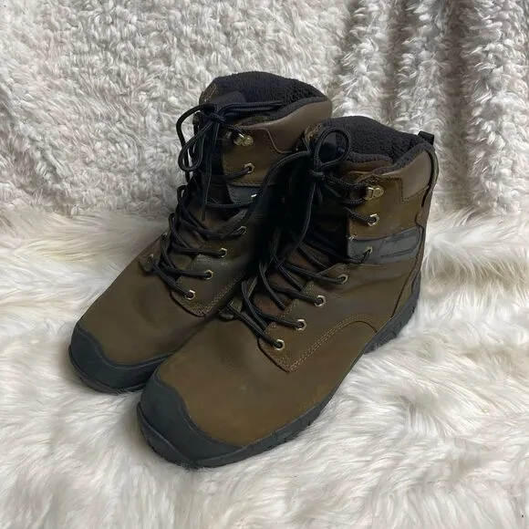 Refrigiwear Iron Tuff Hiker Leather waterproof insulated lace up boots Size 14M