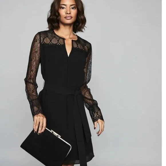 Reiss Callista Lace Mini Dress NWT Size 4