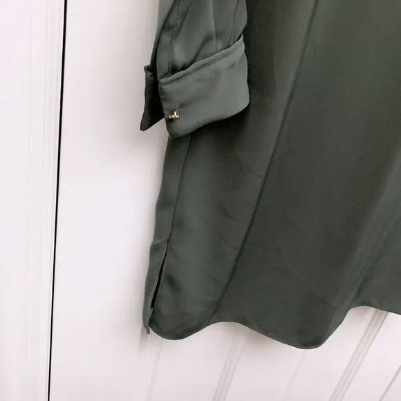 Reiss Hue Tie-Neck Shirt Dress