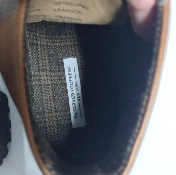 Reserve footwear of New York men's brown leather boots size 10 NEW!! 🔥