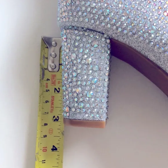 💖Restock💜New Sparkle Glam Gold Rhinestone Boots