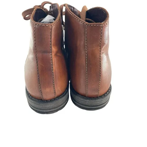 Roan by Bed Stu Proff Mens Size 10 Eu 43 Brown Leather Lace Casual Dress Boots