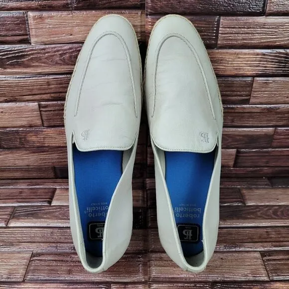 Roberto Botticelli Leather Espadarilla Lightweight Loafer EU 44 US Mens Size 10