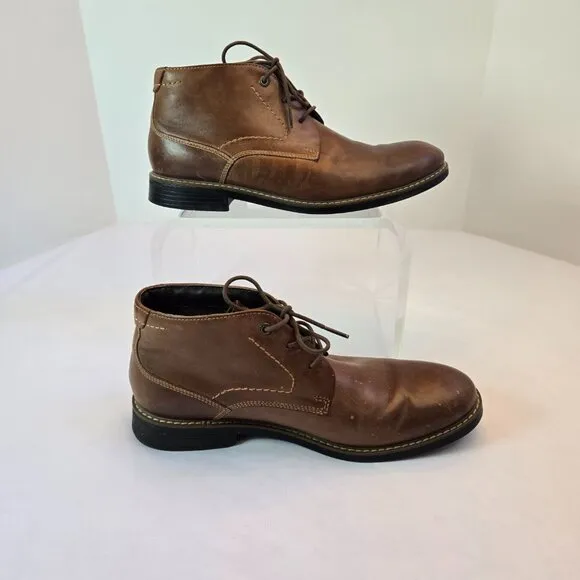 ROCKPORT Men's Classic Break Chukka Dress Ankle Boot Sz: 9.5  Dark Brown