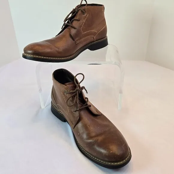 ROCKPORT Men's Classic Break Chukka Dress Ankle Boot Sz: 9.5  Dark Brown