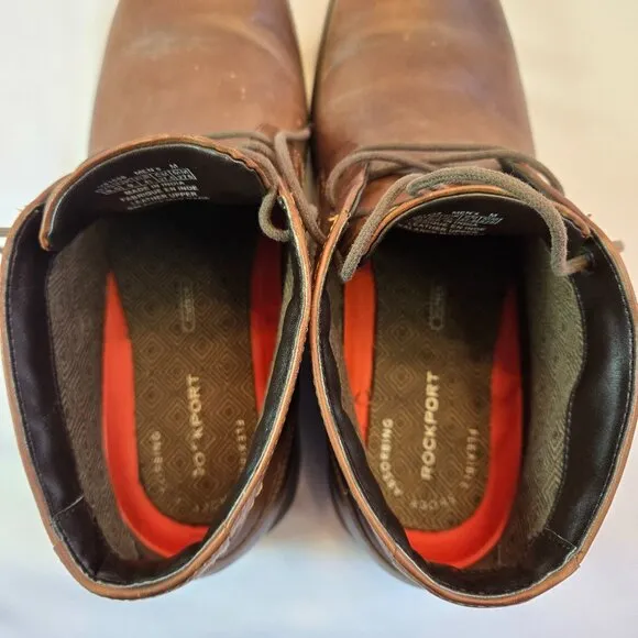 ROCKPORT Men's Classic Break Chukka Dress Ankle Boot Sz: 9.5  Dark Brown