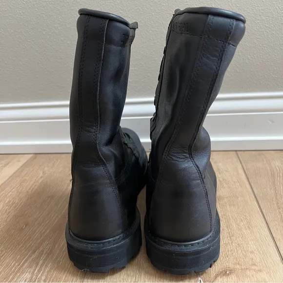 Rocky Military Combat Boots Black Leather Insulated Men’s Size 10.5 W Vibram