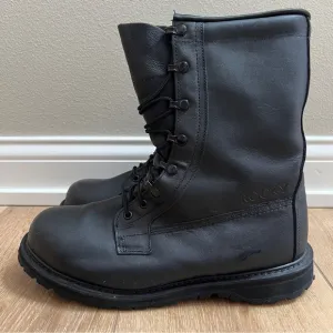 Rocky Military Combat Boots Black Leather Insulated Men’s Size 10.5 W Vibram