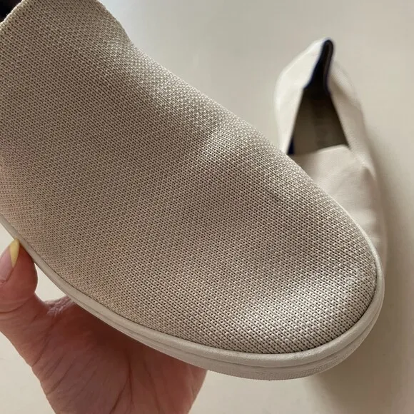 Rothy's Casual Loafer Slip-on Sneakers Cream Size 7.5