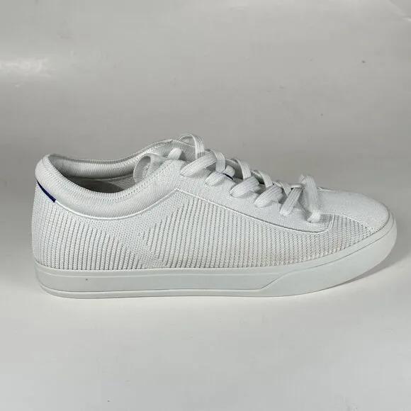 Rothy’s The Lace Up Sneakers In Bright White Women’s Size 10 Casual Shoes EUC
