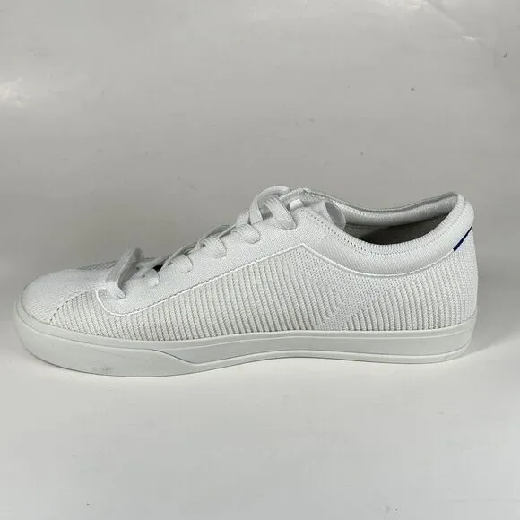 Rothy’s The Lace Up Sneakers In Bright White Women’s Size 10 Casual Shoes EUC