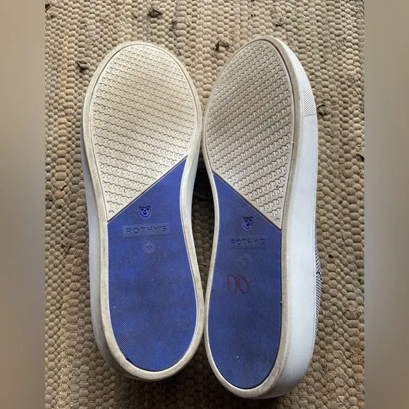 Rothy's The Original Slip On Sneaker Loafer Flats Anchor Textile Women’s Size 10
