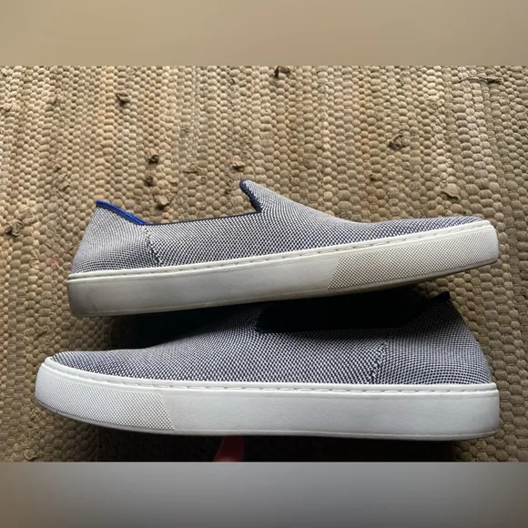 Rothy's The Original Slip On Sneaker Loafer Flats Anchor Textile Women’s Size 10