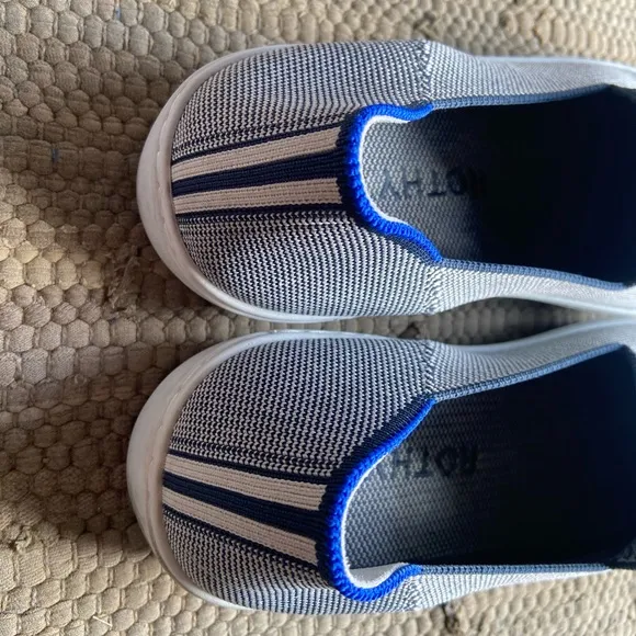 Rothy's The Original Slip On Sneaker Loafer Flats Anchor Textile Women’s Size 10