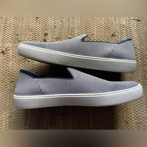 Rothy's The Original Slip On Sneaker Loafer Flats Anchor Textile Women’s Size 10