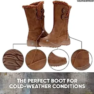 (S-2877) Weatherproof Women's Cold  Weather Boots Miranda Sz 8W
