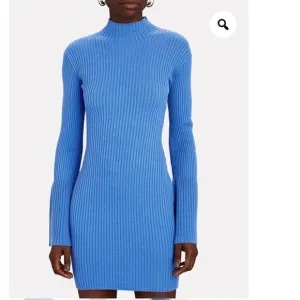 Sablyn Evangeline Bell-Sleeve Knit Mini Dress Blue Medium