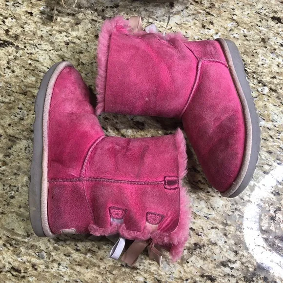 ‼️SALE‼️ Ugg Australia Bailey Bow II Pink Boot w/ Satin Bow