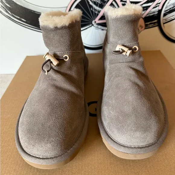 SALE UGG Classic Mini Toggler Smoke Plum Boots New