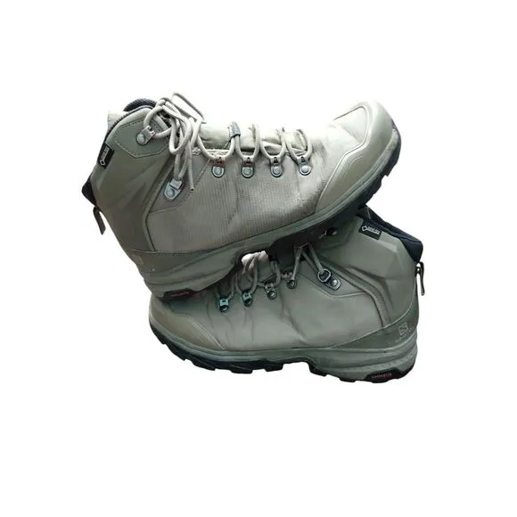 Salomon Boots Mens 9‎ Green Outback 500 GTX Gore Tex Hiking Cordura Gorpcore