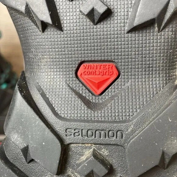 Salomon Chalten Thinsulate Climashield Waterproof 200g Women's Sz 6.5 Black Boot