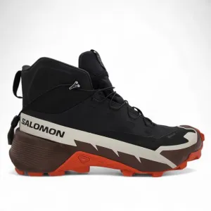 SALOMON Cross Hike Mid 2 Gore-Tex Hiking Boots Mens 10.5 Black Red NEW READ
