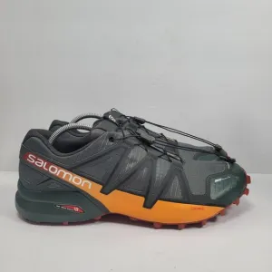 Salomon Speedcross 4 Men's Gray Orange Trail Running Shoes 404661 US Size 12.5