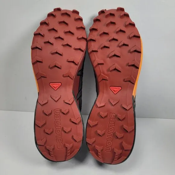 Salomon Speedcross 4 Men's Gray Orange Trail Running Shoes 404661 US Size 12.5