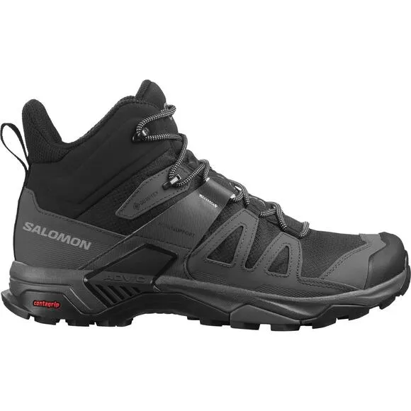 Salomon X Ultra 4 Mid GTX Boots Mens Size 12 Gore-Tex Waterproof Grey/Black